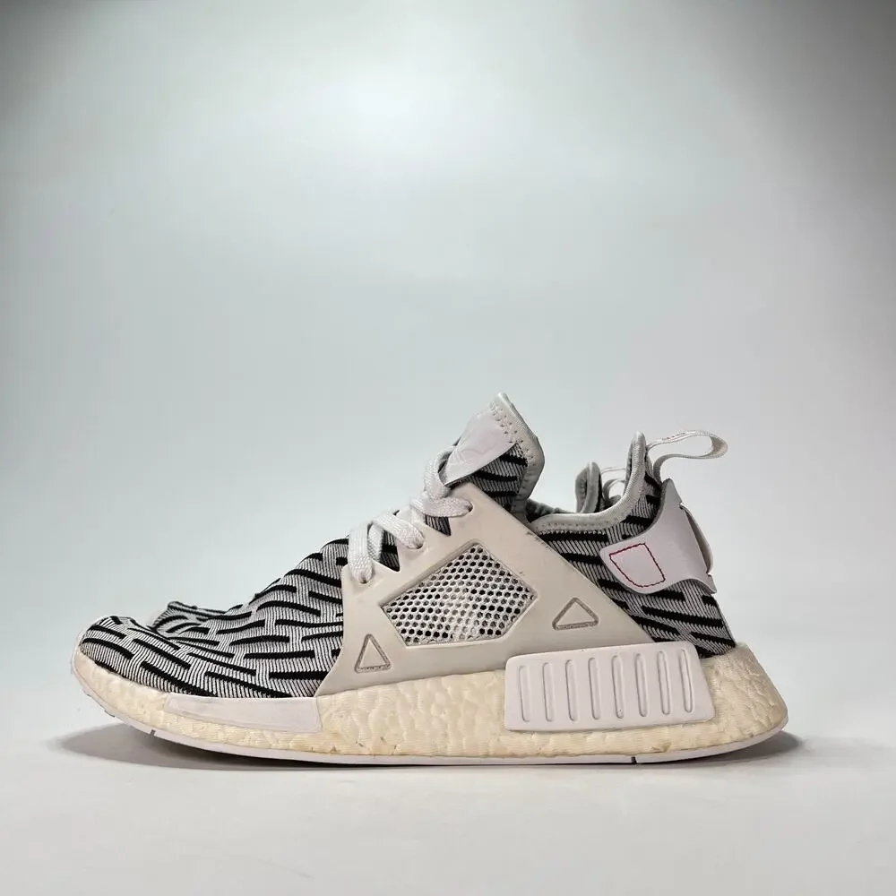 adidas NMD XR1 Primeknit Zebra Casual Lifestyle Sneakers BB2911 Men's Size 8.5